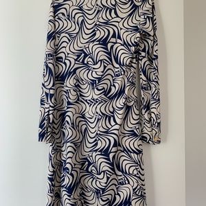 Diane von Furstenberg DVF silk wrap dress.